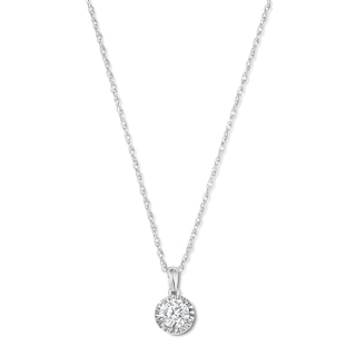 1/2 CT. T.W. Certified Lab-Grown Diamond Solitaire Pendant in Sterling Silver (F/VS2) - 18"