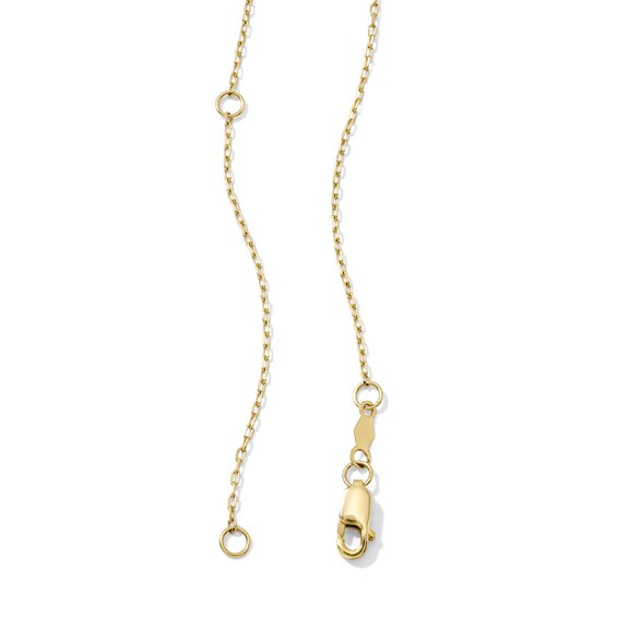 1/4 CT. T.w. Lab-Grown Diamond Circle Link Necklace in 10K Gold (F/Vs2) - 18"