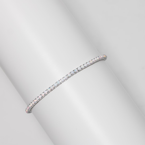 Lab-Created Opal Bracelet in Sterling Silver