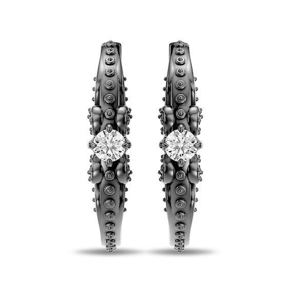 Enchanted Disney Villains Ursula 1/5 CT. T.W. Lab-Grown Diamond Hoops in Sterling Silver