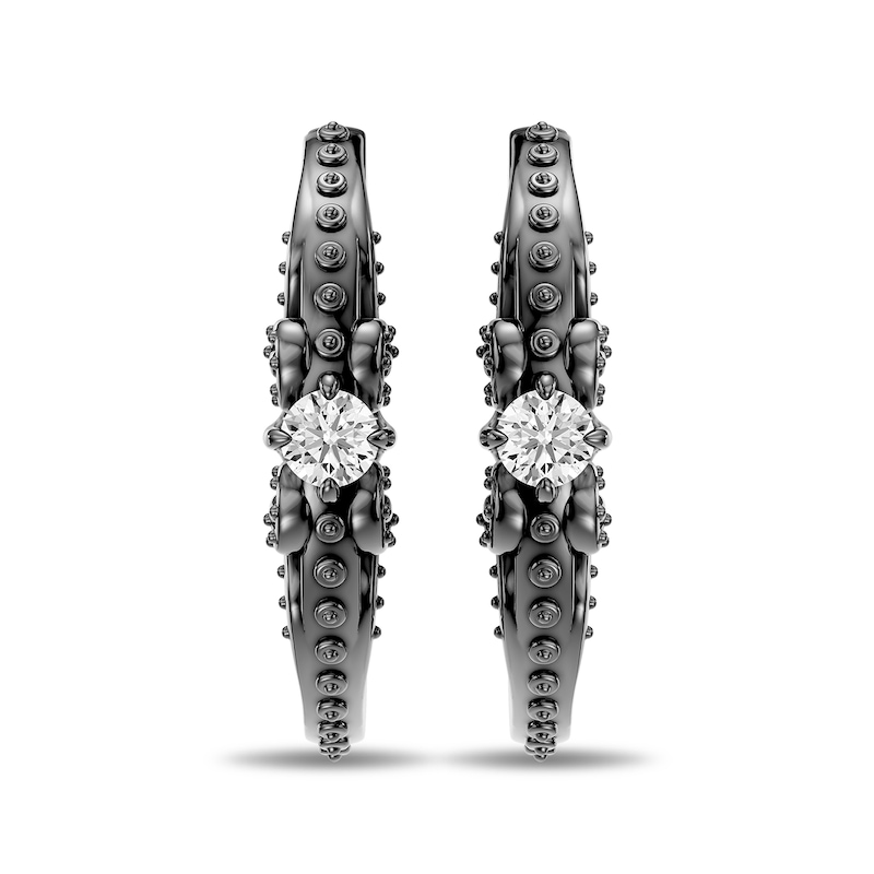Main Image 1 of Enchanted Disney Villains Ursula 1/5 CT. T.W. Lab-Grown Diamond Hoops in Sterling Silver
