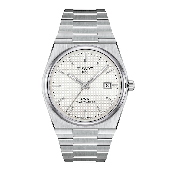 Men's Tissot PRX Powermatic 80 Stainless Steel Watch (Model: T1374071111100)