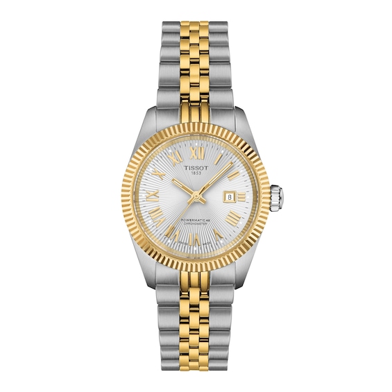 Ladies' Tissot Ballade COSC Two-Tone Stainless Steel Watch (Model: T1562082203301)