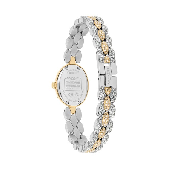 Ladies' Coach Sammy Two-Tone Stainless Steel Watch with Crystal Bezel (Model: 14504741)