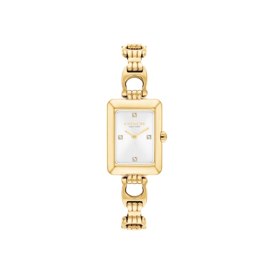 Ladies' Coach Mara Gold-Tone Stainless Steel Watch with Crystal Accents (Model: 14504694)