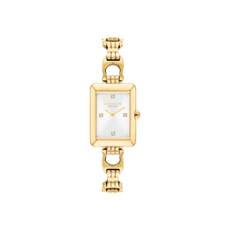 Main Image 1 of Ladies' Coach Mara Gold-Tone Stainless Steel Watch with Crystal Accents (Model: 14504694)