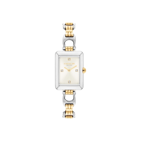 Ladies' Coach Mara Two-Tone Stainless Steel Watch with Crystal Accents (Model: 14504696)