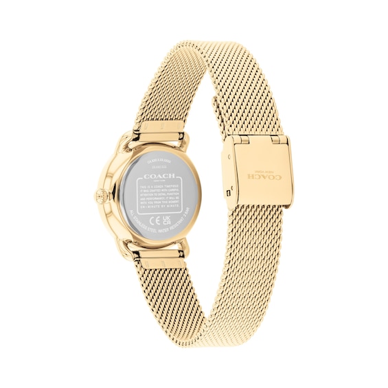 Ladies' Coach Elliot Gold-Tone Stainless Steel Watch with Crystal Accents (Model: 14504680)