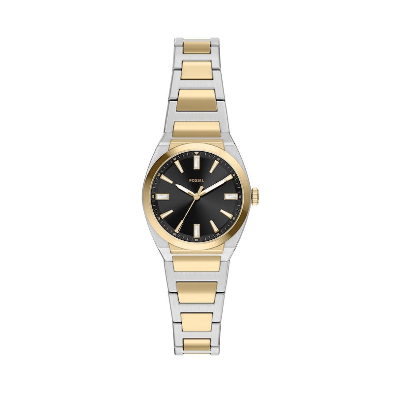 Main Image 1 of Ladies' Fossil Everett Two-Tone Stainless Steel Watch with Cubic Zirconia Accents (Model: ES5495)