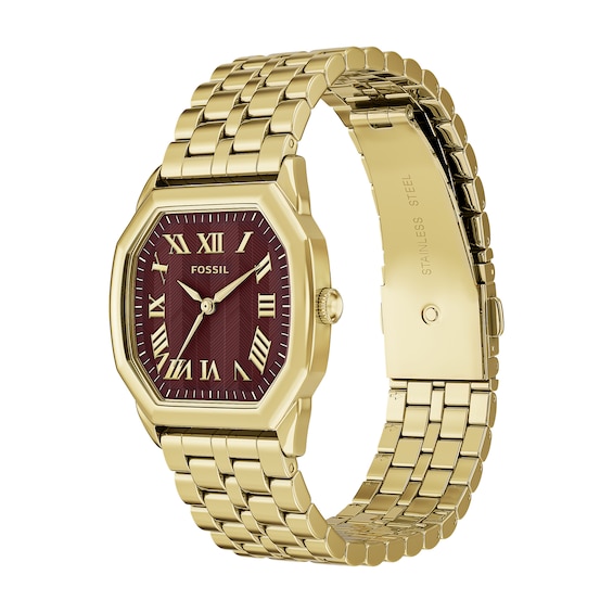 Ladies' Fossil Harlow Gold-Tone Stainless Steel Watch (Model: Es5511)