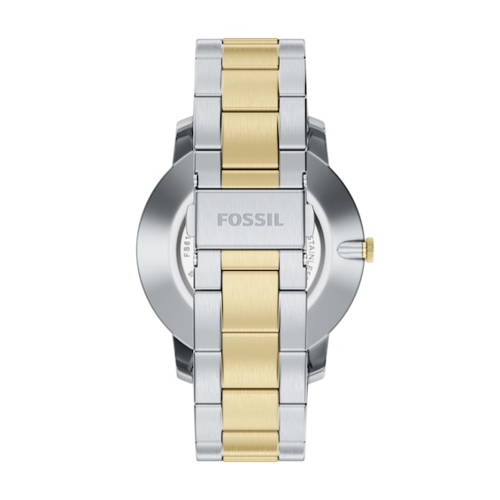 Men's Fossil Minimalist Two-Tone Stainless Steel Watch (Model: Fs6182)