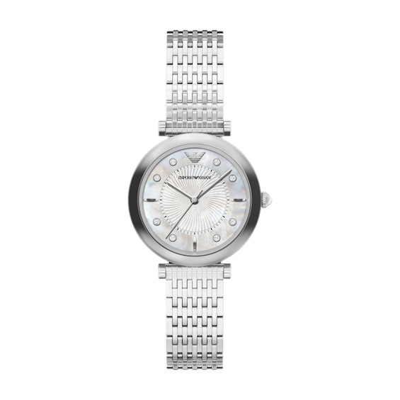 Ladies' Emporio Armani Archelia Stainless Steel Watch with Crystal Accents (Model: AR11807)
