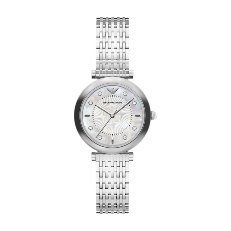 Main Image 1 of Ladies' Emporio Armani Archelia Stainless Steel Watch with Crystal Accents (Model: AR11807)