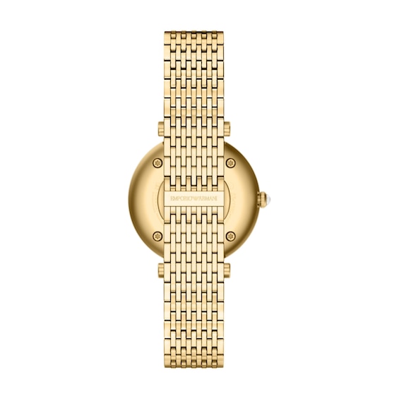 Ladies' Emporio Armani Archelia Gold-Tone Stainless Steel Watch with Crystal Accents (Model: Ar11809)