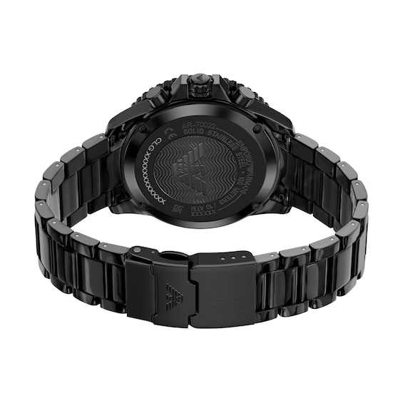 Men's Emporio Armani Ceramica Black Ceramic Chronograph Watch (Model: Ar70022)