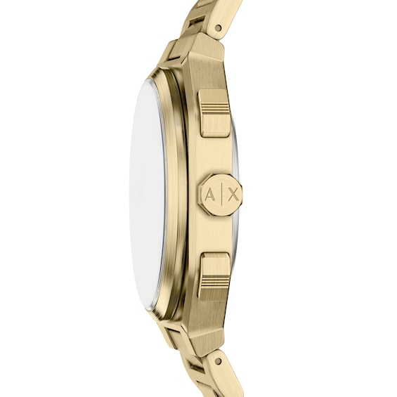 Men's Armani Exchange Gold-Tone Stainless Steel Chronograph Watch (Model: Ax1476)