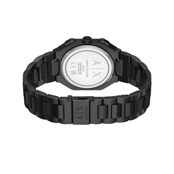 Armani Exchange Black IP Stainless Steel Chronograph Watch (Model: Ax1478)