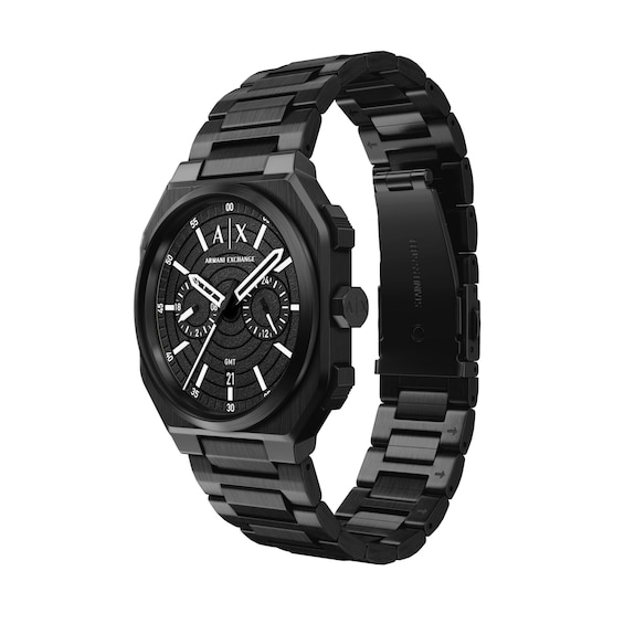 Armani Exchange Black IP Stainless Steel Chronograph Watch (Model: Ax1478)
