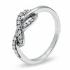 Thumbnail Image 2 of Previously Owned - 1/4 CT. T.W. Diamond Infinity Ring in 10K White Gold