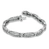 Thumbnail Image 2 of Previously Owned - 3 CT. T.W. Diamond "X" Bracelet in 10K White Gold - 7.5"