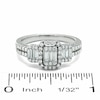 Thumbnail Image 3 of Previously Owned - 3/4 CT. T.W. Multi-Baguette Diamond Three Stone Ring in 14K White Gold