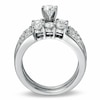 Thumbnail Image 2 of Previously Owned - 1-1/2 CT. T.W. Diamond Channel Three Stone Bridal Set in 14K White Gold