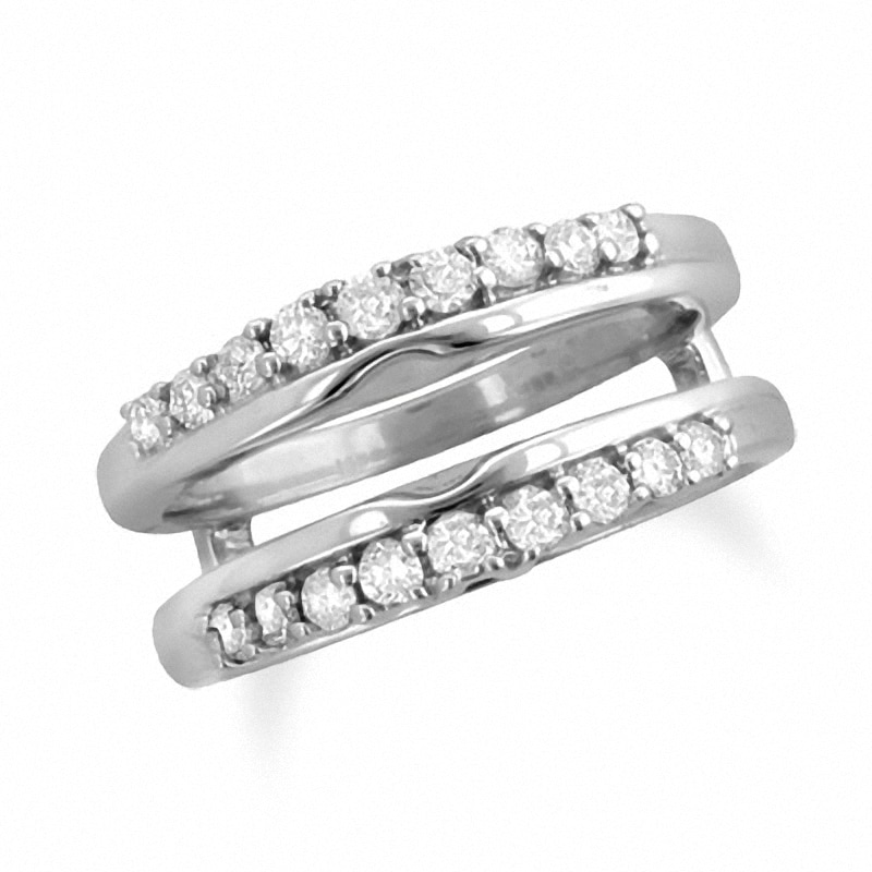 Main Image 1 of Previously Owned - 1/2 CT. T.W. Diamond Solitaire Enhancer in 14K White Gold
