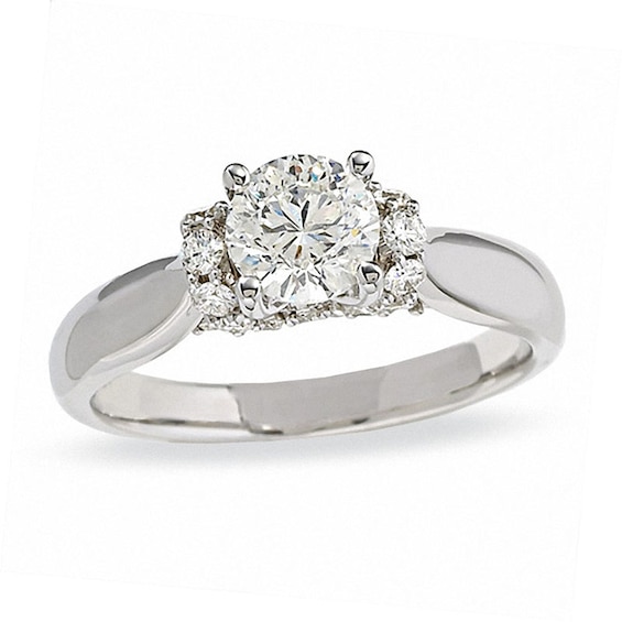 Previously Owned - Celebration Lux® 1-1/4 CT. T.w. Diamond Engagement Ring in 18K White Gold (I/Si2)