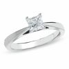 Thumbnail Image 1 of Previously Owned - 1/2 CT. Princess-Cut Celebration Diamond® Solitaire Engagement Ring in 18K White Gold