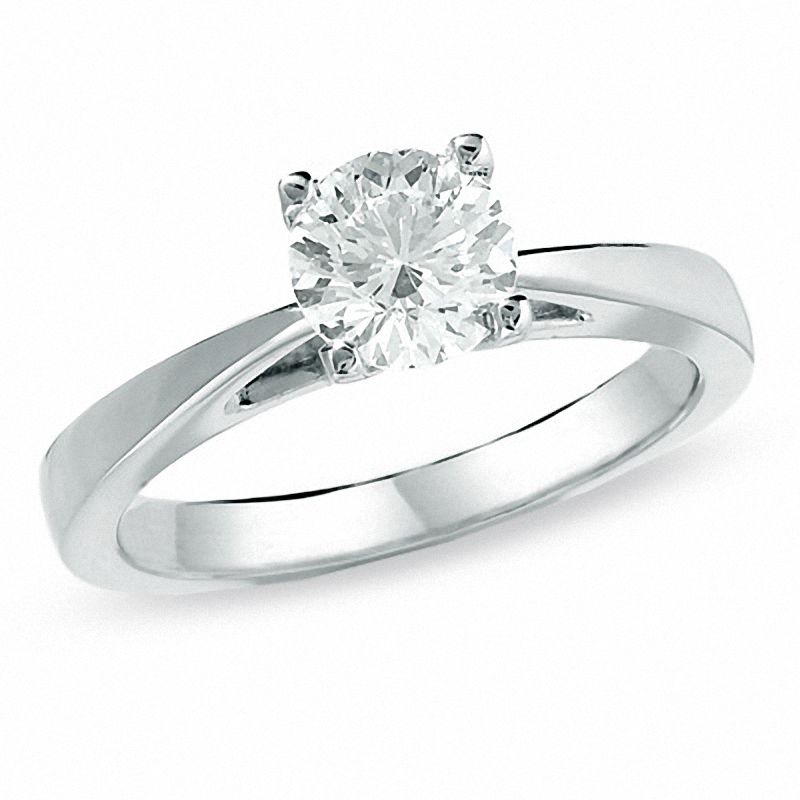 Main Image 1 of Previously Owned - 1 CT. Celebration Diamond® Solitaire Engagement Ring in 18K White Gold