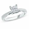 Thumbnail Image 1 of Previously Owned - 1 CT. Princess-Cut Celebration Diamond® Solitaire Engagement Ring in 18K White Gold