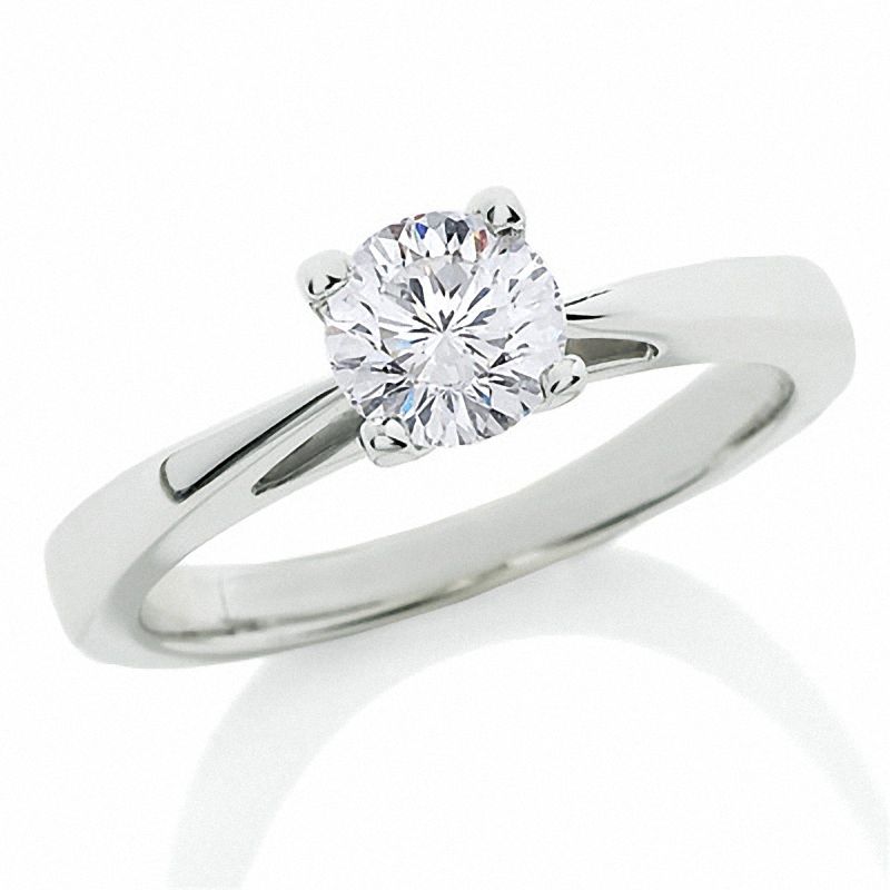 Main Image 1 of Previously Owned - 3/4 CT. Celebration Diamond® Solitaire Engagement Ring in 18K White Gold