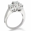 Thumbnail Image 2 of Previously Owned - 1-1/4 CT. T.W. Princess-Cut Diamond Three Stone Ring in 14K White Gold with Diamond Accents