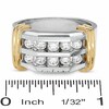 Thumbnail Image 3 of Previously Owned - 1 CT. T.W. Diamond Double Row Band in 10K Two-Tone Gold