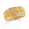 Thumbnail Image 1 of Previously Owned - 10K Gold Diamond Accent "Dad" Ring