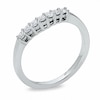 Thumbnail Image 2 of Previously Owned - 1/4 CT. T.W. Diamond Contour Wedding Band in 14K White Gold