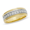 Thumbnail Image 1 of Previously Owned - 1/2 CT. T.W. Diamond Eleven Stone Ring in 14K Two-Tone Gold