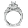 Thumbnail Image 2 of Previously Owned - 1-5/8 CT. T.W. Princess-Cut Diamond Bridal Set in 14K White Gold