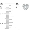 Thumbnail Image 2 of Previously Owned - 1/4 CT. T.W. Diamond Heart Frame Stud Earrings in 10K White Gold