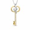 Thumbnail Image 1 of Previously Owned - Sirena™ 1/4 CT. T.W. Diamond Key Pendant in 14K Two-Tone Gold