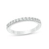 Thumbnail Image 1 of Previously Owned - 1/3 CT. T.W. Colorless Diamond Wedding Band in 18K White Gold