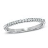 Thumbnail Image 1 of Previously Owned - 1/6 CT. T.W. Diamond Wedding Band in 14K White Gold - Size 7