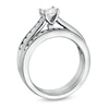 Thumbnail Image 2 of Previously Owned - 1-1/4 CT. T.W. Square-Cut Diamond Bridal Set in 14K White Gold
