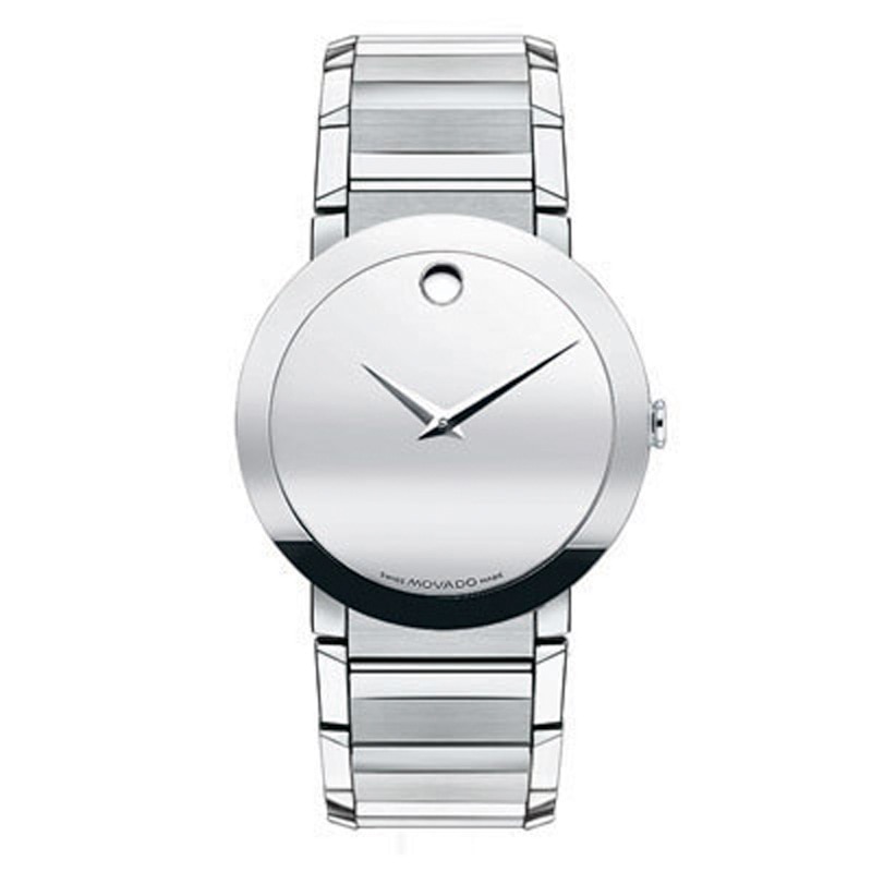 Main Image 1 of Previously Owned - Men's Movado Sapphire Watch with Silver-Tone Dial (Model: 0607178)