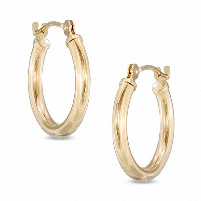 Main Image 1 of Previously Owned - 16.0mm Hoop Earrings in 14K Gold