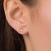 Thumbnail Image 3 of Previously Owned - 1/5 CT. T.W. Princess-Cut Diamond Solitaire Stud Earrings in 14K White Gold