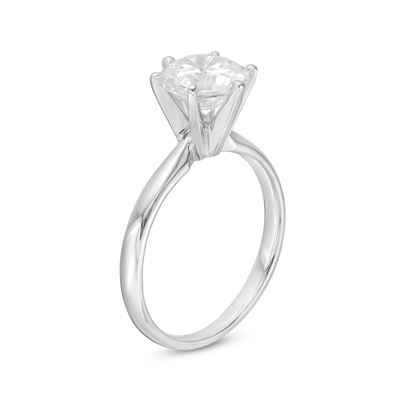 Main Image 2 of Previously Owned - 1-1/2 CT.  Diamond Solitaire Engagement Ring in 14K White Gold (I/I2)