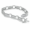 Thumbnail Image 2 of Previously Owned - 3 CT. T.W. Diamond Circle Track Bracelet in 14K White Gold