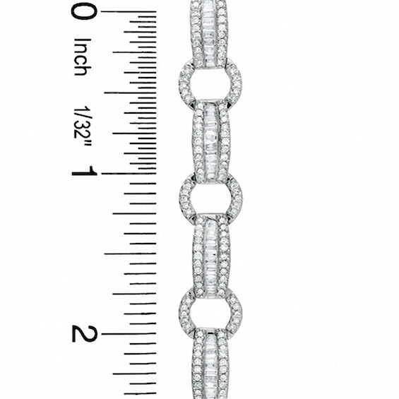 Previously Owned - 3 CT. T.w. Diamond Circle Track Bracelet in 14K White Gold