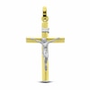 Thumbnail Image 1 of Previously Owned - 14K Two-Tone Gold Triangular Crucifix Charm